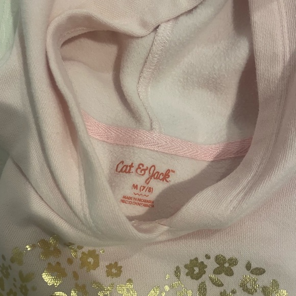 Cat & Jack girls hoodie Sweatshirt size 7/8 - Picture 3 of 7